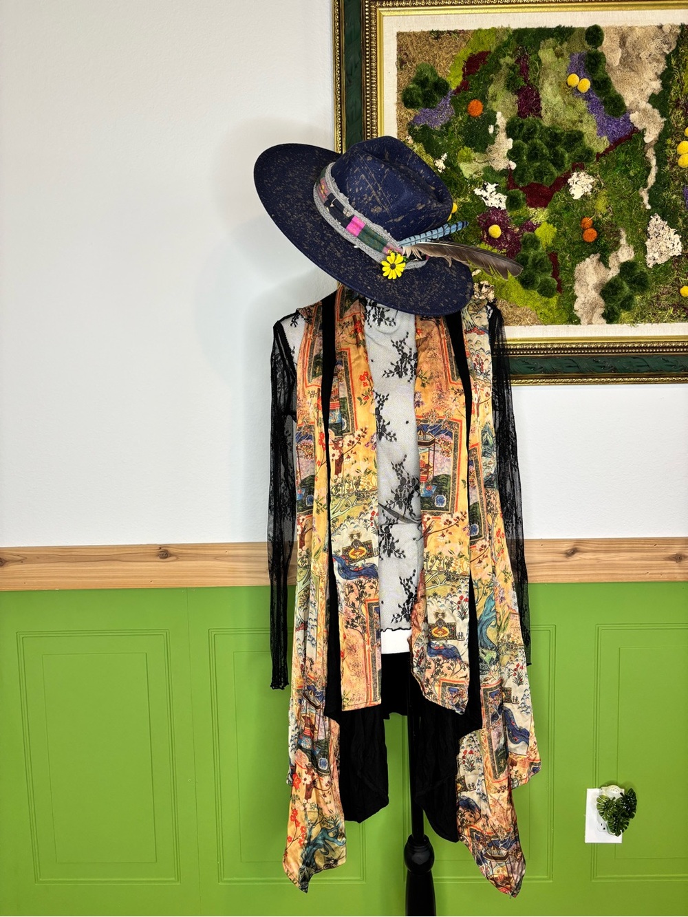 Anes A. Waterfall Kimono Vest Cardigan